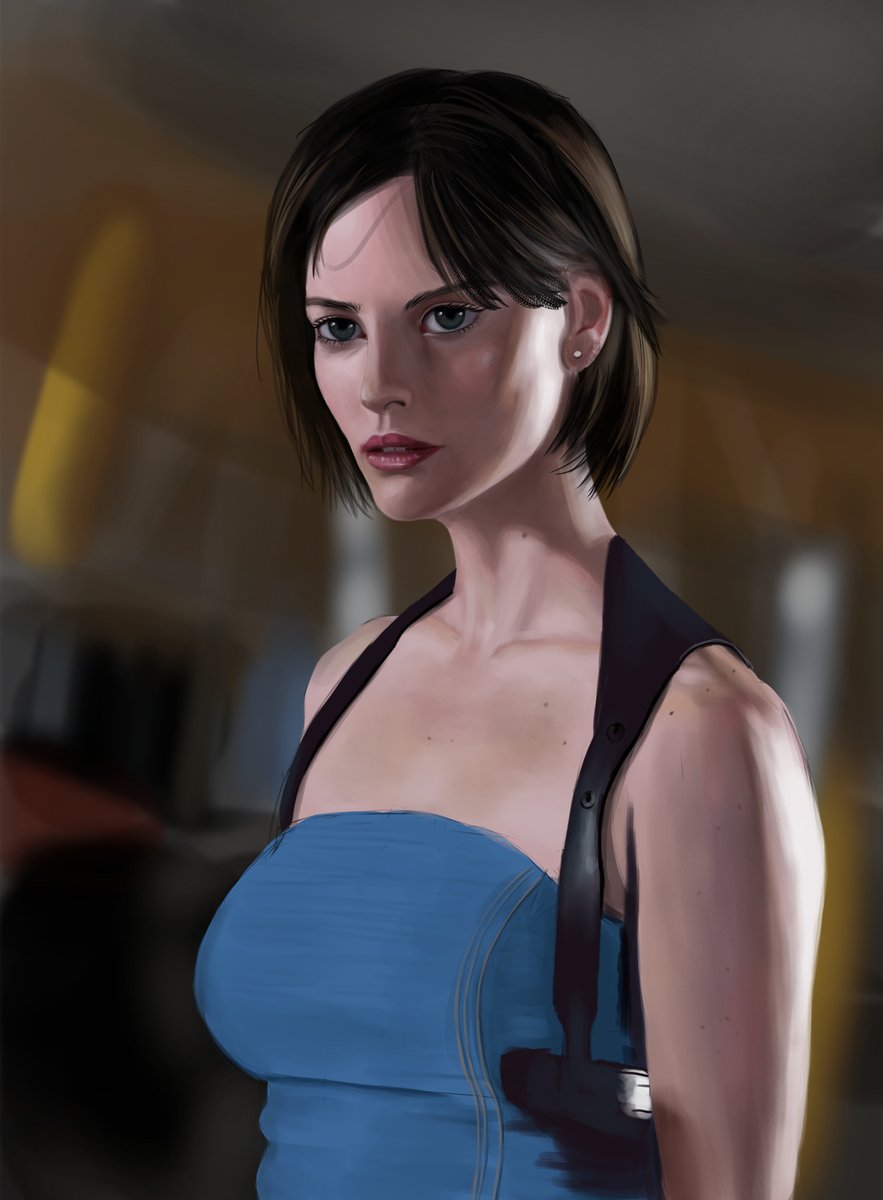 Study without a goal Jill Valentine - Resident Evil Apocalypse, image size:883x1200
