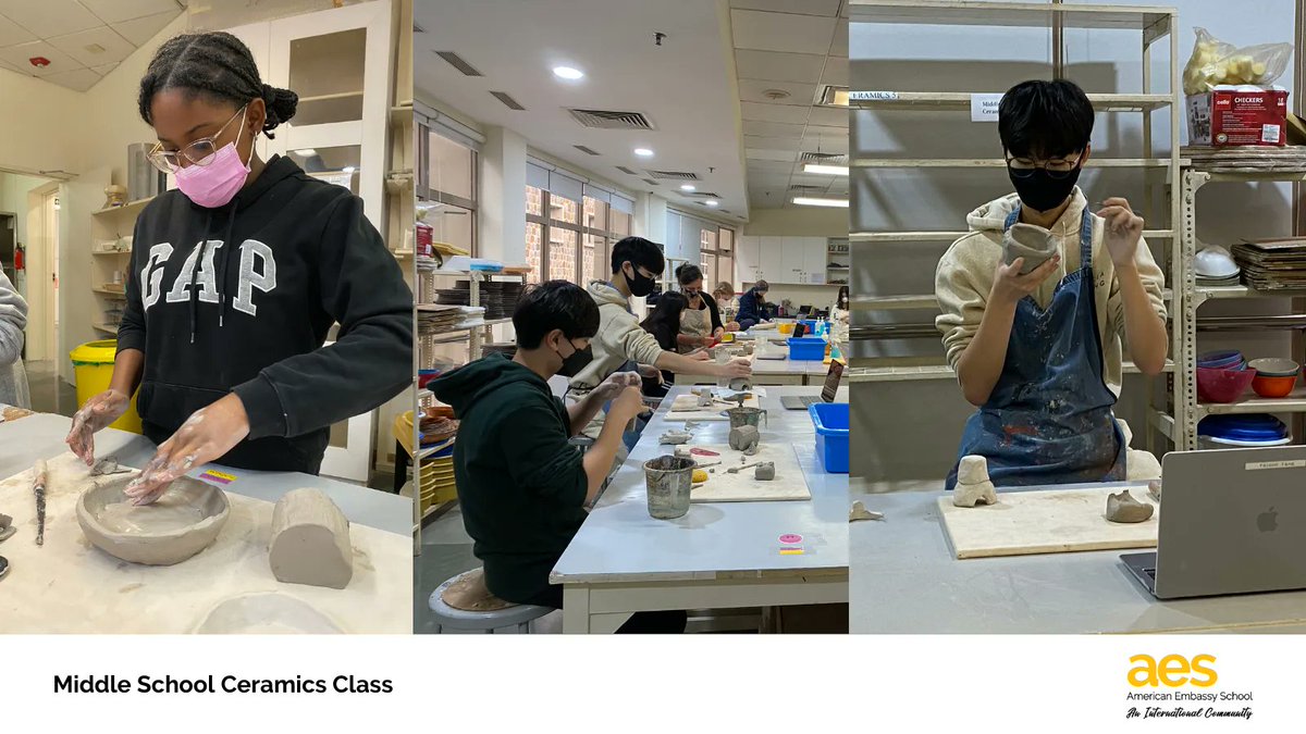 AESDelhi's tweet image. There are both physical and mental benefits from expressing yourself by creating something, particularly in ceramics class. Just ask our middle school students 😊

Learn about our Middle School programme: aes.ac.in/learning/middl…

#AESLearning21 #AESMiddleSchool #CeramicsClass