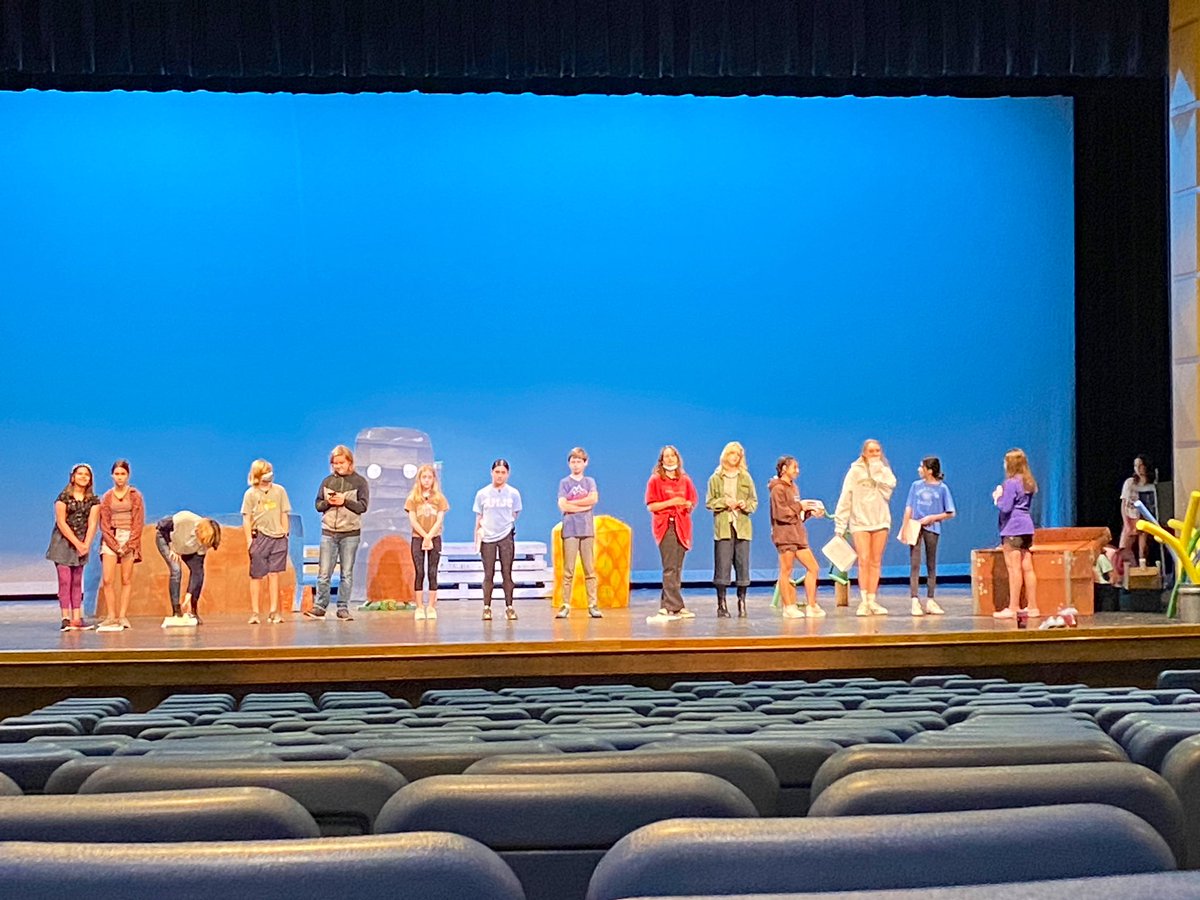 AHJSTheatre's tweet photo. Mic Check, "Get your tickets for SpongeBob today!" https://t.co/CYEmmwdlKV