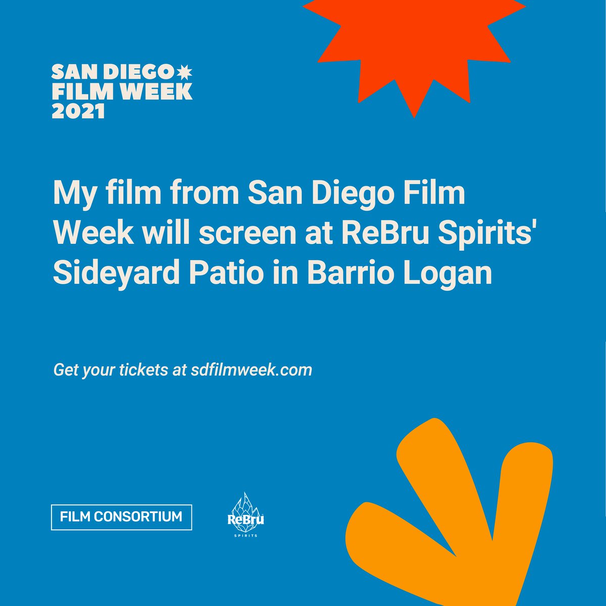 icanzoneri's tweet photo. All right!
DATE/TIME/LOCATION
Sunday, March 27th, from 12:00 pm to 8:00 pm (tentative time)
ReBru Spirits’ Sideyard Patio at 1735 National Ave, San Diego, CA 92113
@FilmConSD @sdfilmweek @rebrupresents @thornbeer @ReBruSpirits #DeepInHerHeart #shortfilm by @icanzoneri #sdfilmweek https://t.co/4ta2Jz0NC4
