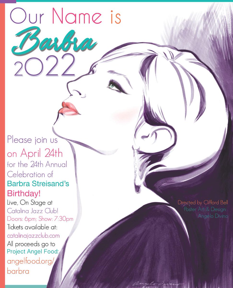 Tix Now Available at catalinajazzclub.com

All proceeds Benefit Project Angel Food angelfood.org

Original Artwork by Angelo Divino!
