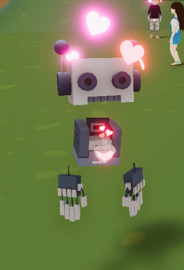 Yoooooo ... Be still my heart!❤️‍🔥I'm in love with this combo, OG Grey Square Robot from the birthday party and my new Love Potion No.9 by @ManaWitchDCL