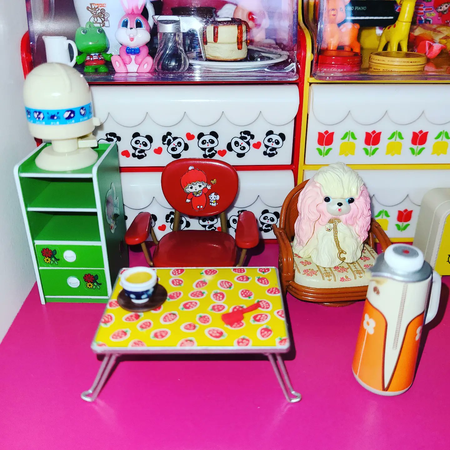 昭和レトロ　レトロポップ　陶器製置物　宇山あゆみ❤️ノスタルジック うさぎさん＊* 昭和レトロ レトロポップ 陶器製置物 宇山あゆみ