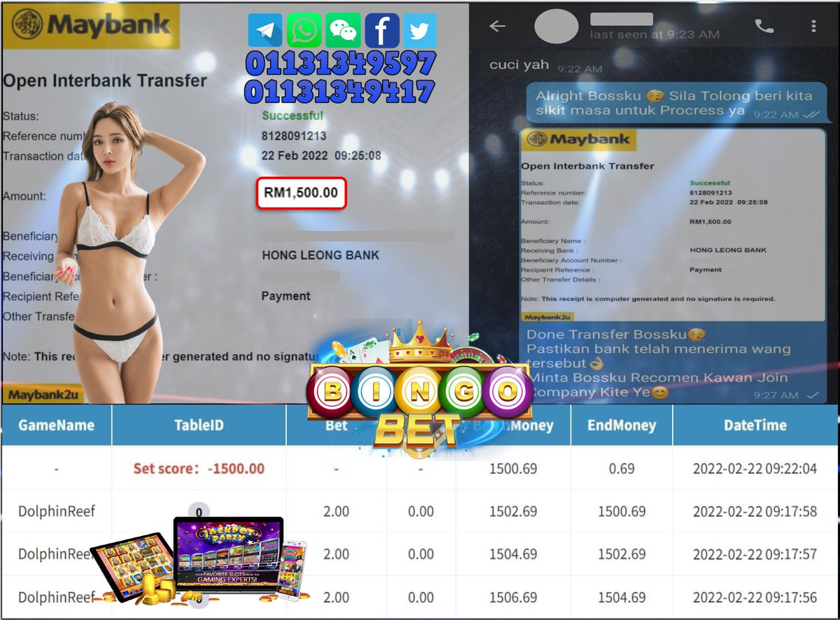 Bet88Bingo's tweet photo. Kiss ori is back !!! Kiss ori is back !!!
Semua Topup Withdraw Boleh Kat Sini Kami Sumit , System Semua Yang Auto deposit

💬 Telegram official link : https://t.co/2SkbwVxEZO
💬 Wasap official link : https://t.co/23EyJ7q3MD
💬 Webside official link : https://t.co/3i3j08nppN https://t.co/lOH5dNZ1SN