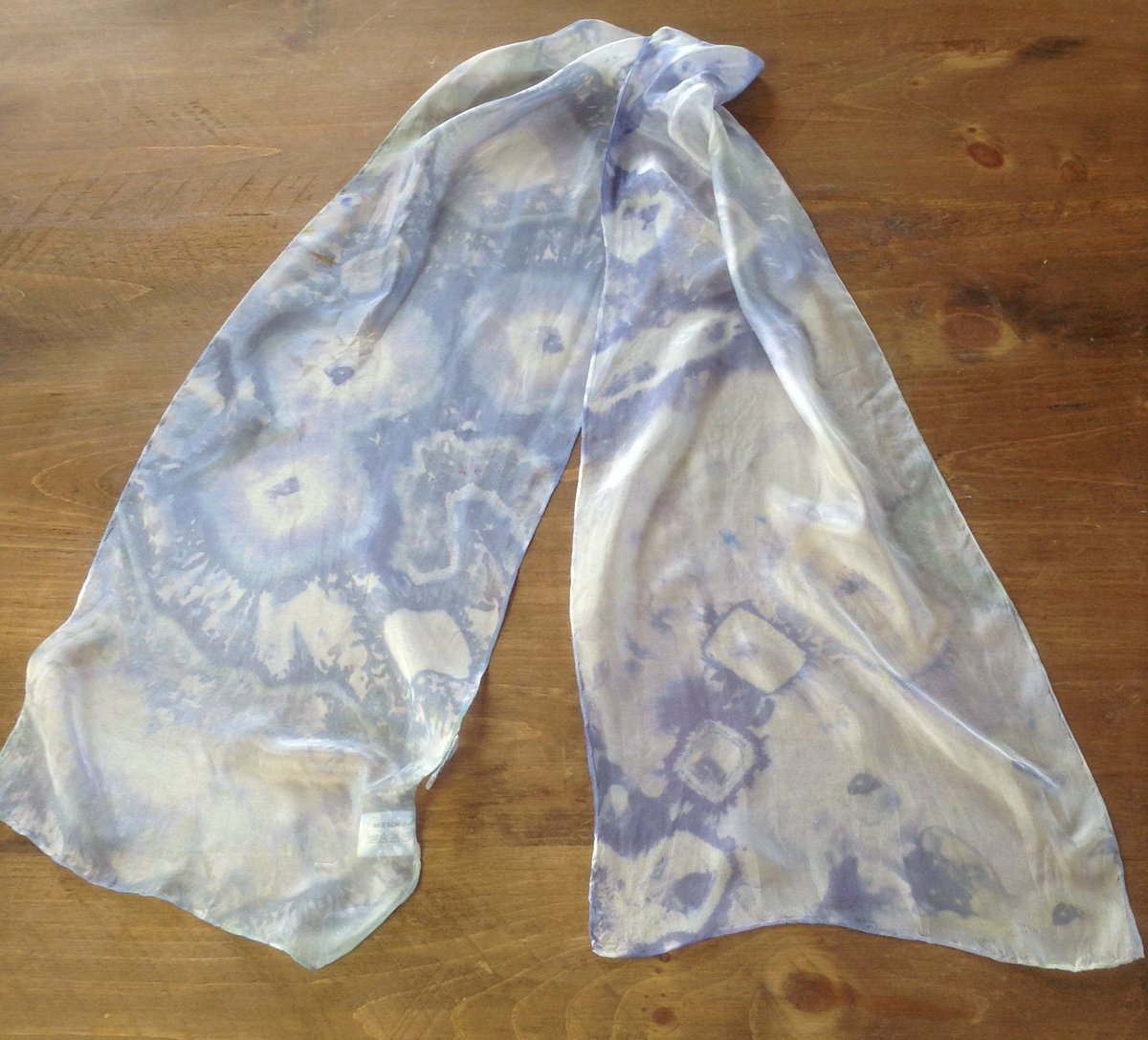 TheProofAngel's tweet image. Pale blue hand made lightweight long silk scarf, hand dyed with procion dye etsy.me/2psowjy #Etsy #TheRainbowAngel #ProcionDye