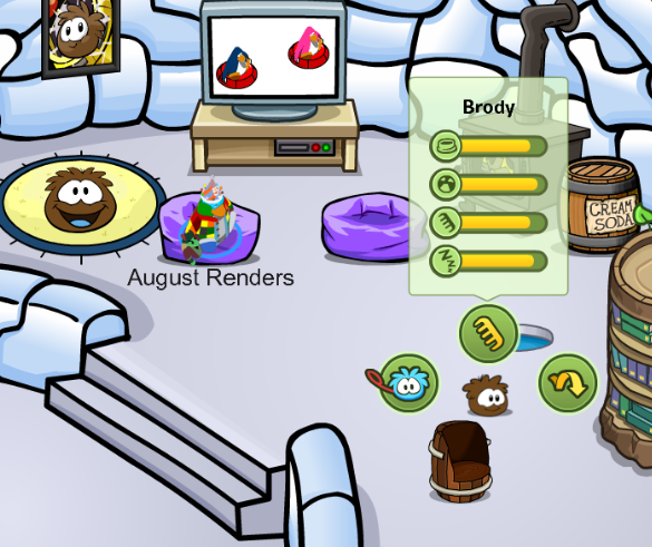 August_Renders's tweet photo. #ClubPenguinRewritten just released #Puffles! My new Puffle's name is Brody. He's named after my pet cat. #PuffleParty https://t.co/xuQZXMkrGZ