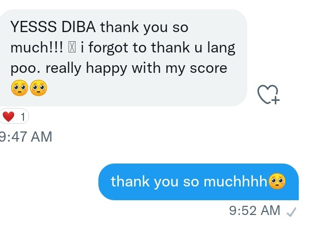 chnclrc's tweet photo. feedback sa only client na nagcacater ako ng timed exam. thank you so much for trusting. 🥺

#chncfeedbacks https://t.co/uYdHA7al9b