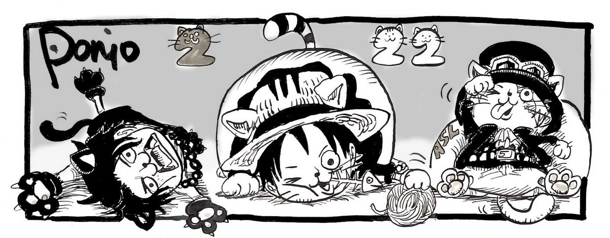 2.22 猫の三兄弟
#ワンピース #onepiece #猫の日 