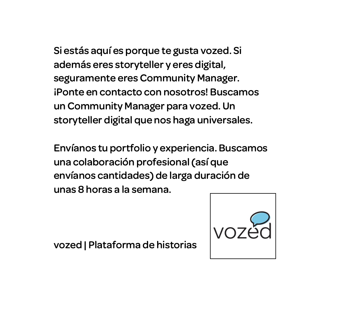 Se busca #DigitalStoryteller