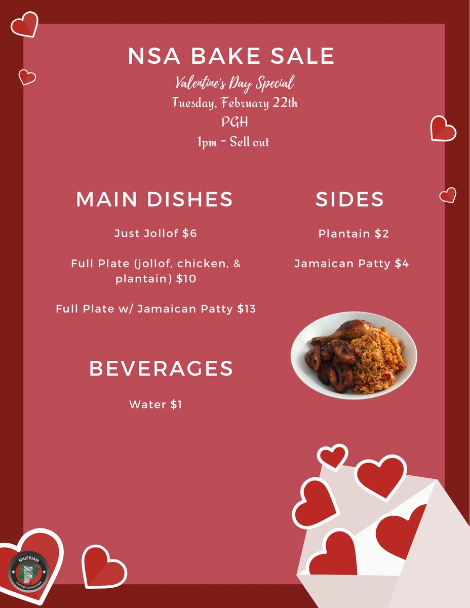 NSA_UH's tweet photo. Y’all tired of eating that food from the dining halls? 
•
• 
 Slide through tomorrow at PGH for some good eats 🍛🥤🧃🥘 https://t.co/JddnSfn3BV