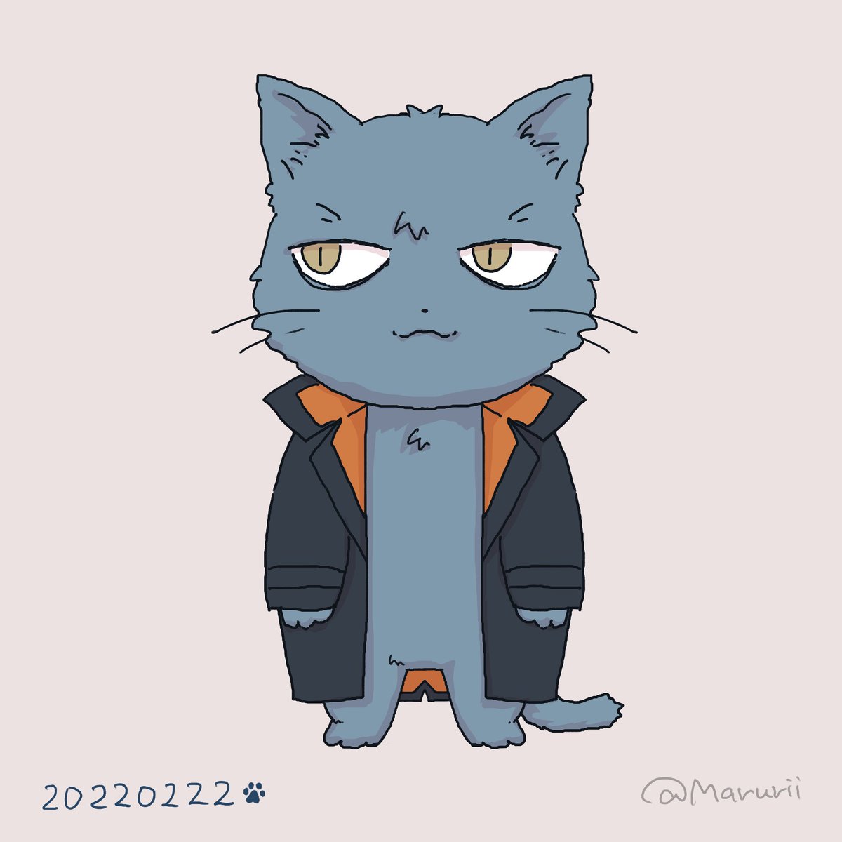 「ネコチャン 」|まるるのイラスト