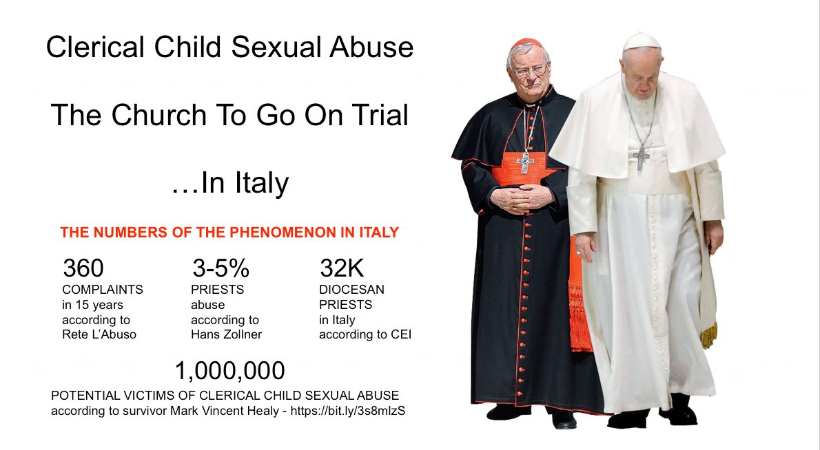 ITALIA: “L’Italia sembra essere su un altro pianeta... Siamo lontani anche dall ’Europa. C’è una chiara mancanza di volontà da parte dello Stato italiano di interferire con la Chiesa, a spesa dei bambini." Francesco Zanardi <a href="/zanardifra/">Francesco Zanardi</a> di <a href="/RLABUSO/">Rete L'ABUSO</a> 
bit.ly/3h6s9U8