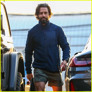 MediumSizeMeech's tweet photo. The cold weather is causing Milo Ventimiglia to wear longer shorts. #EndClimateChangeNow https://t.co/CymvI2yEJF