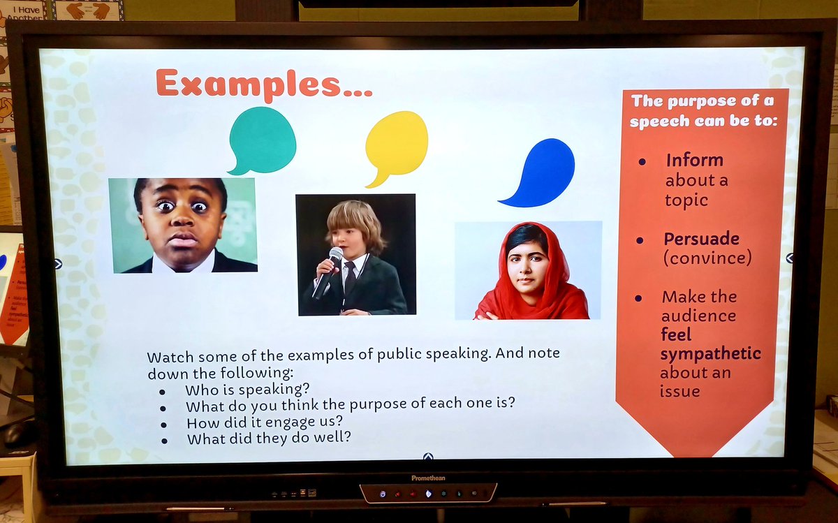 SNPSnews's tweet photo. Stage 3 are deep diving into public speaking in T1. Students listened to exemplars from children across the world then analysed the purpose and what made the speeches successful. #snps #lovewhereyoulearn #buildingthefield #explictteaching #highexpectations https://t.co/lJuNVK9sFD