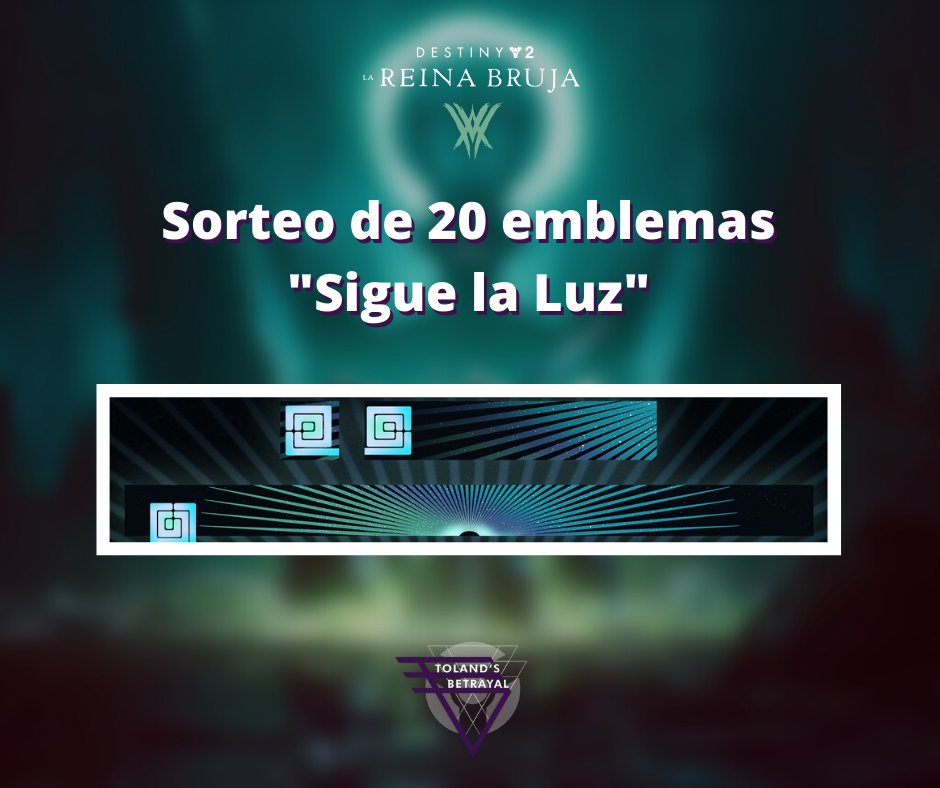 eltiotoland's tweet photo. Nos quedamos sin servidores... pero tenemos emblemas!

Gracias a @BrunoLouviers @destinygamees @DestinyTheGame

Sorteare 10 el 26/02, participa:

Sígueme @eltiotoland
Da RT
Sígueme https://t.co/6ONr5JIs4Q

Regalare otros 10 en vivo en la semana de lanzamiento de Reina Bruja https://t.co/vOVaRURt0k