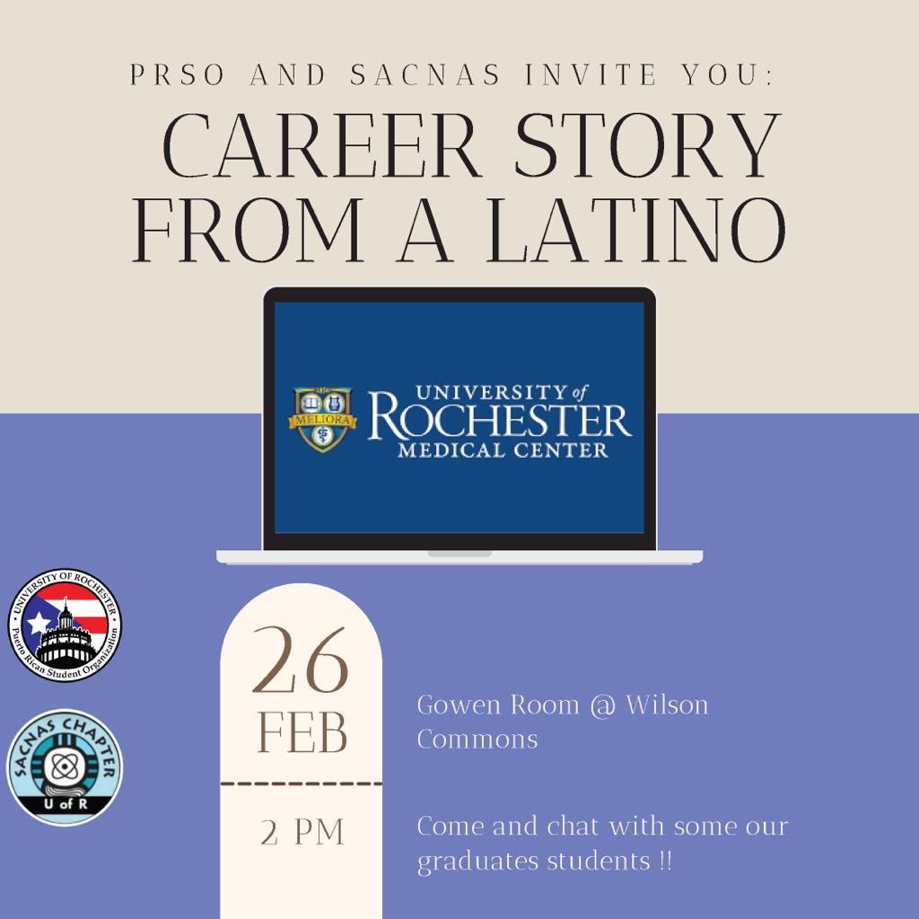 UR SACNAS (@ursacnas) on Twitter photo Join us on Saturday 2/26 at 2pm in the Gowen Room (room 213) at Wilson Commons for our next event! <a href="/sacnas/">SACNAS</a> Join us on Saturday 2/26 at 2pm in the Gowen Room (room 213) at Wilson Commons for our next event! <a href="/sacnas/">SACNAS</a>