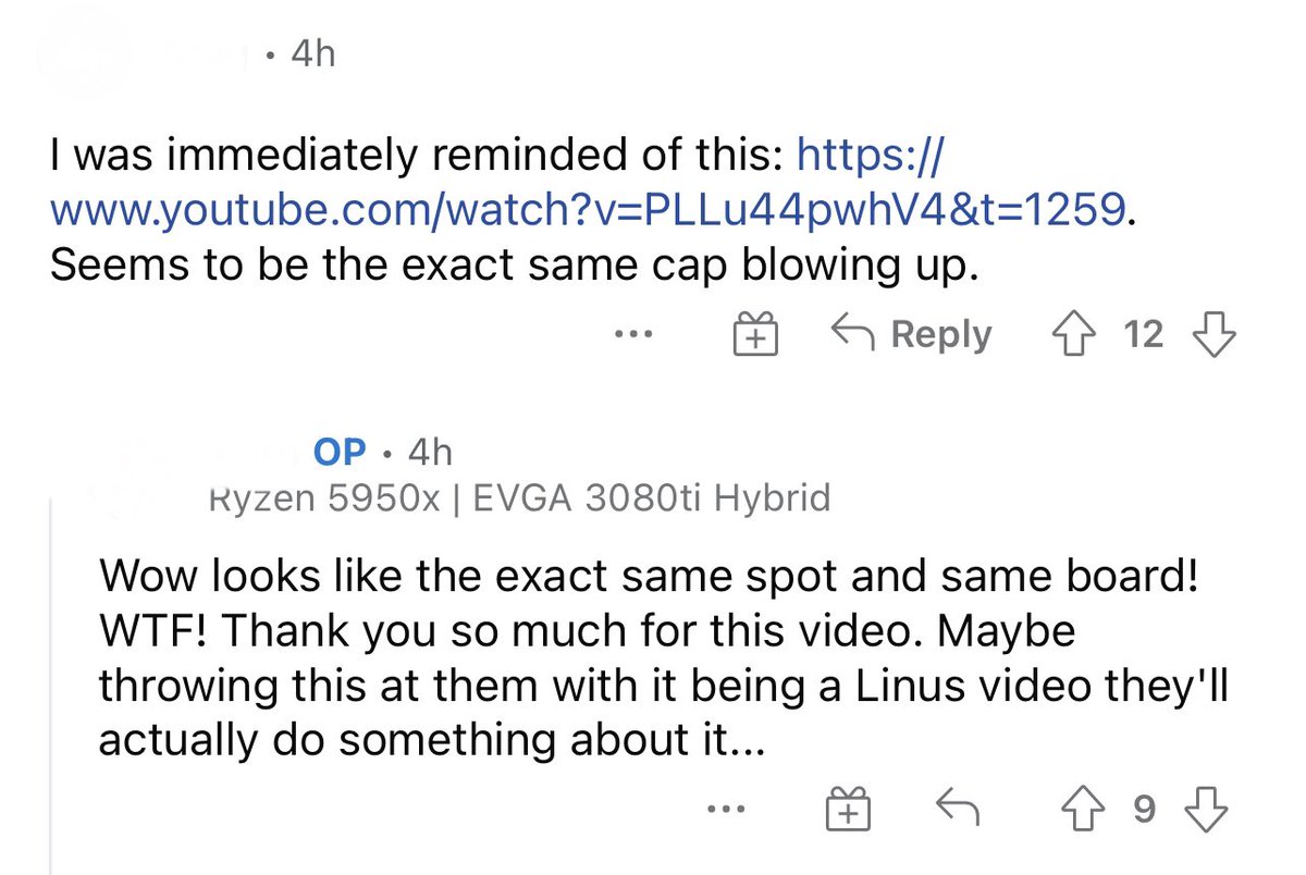 elastichate's tweet photo. @GamersNexus some people appear to be having RMA trouble with @ASUS despite the problem being documented by @LinusTech. The comments on this post are absolute horror stories. https://t.co/kygMnrWCRU