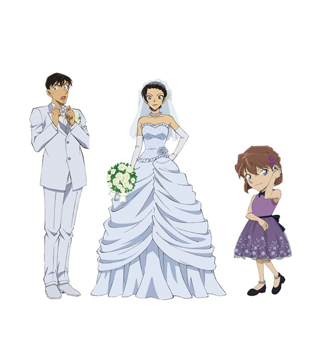 Oricon News アニメ S Tweet 名探偵コナン 新一 蘭の 結婚式 姿 本編には登場しないレアビジュアル公開 キャストコメント到着 高山みなみ 本作の 試練 に衝撃 原作者 青山先生に自分 コナン のことで質問をしたのは初めてでした 笑 ハロウィン