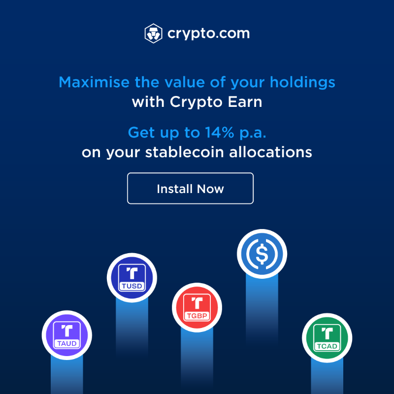 cryptocom's tweet photo. 🔥  Maximise your holdings
🚀  Chance to receive up to 14% APY
📱  Get your https://t.co/vCNztATSCO Account now