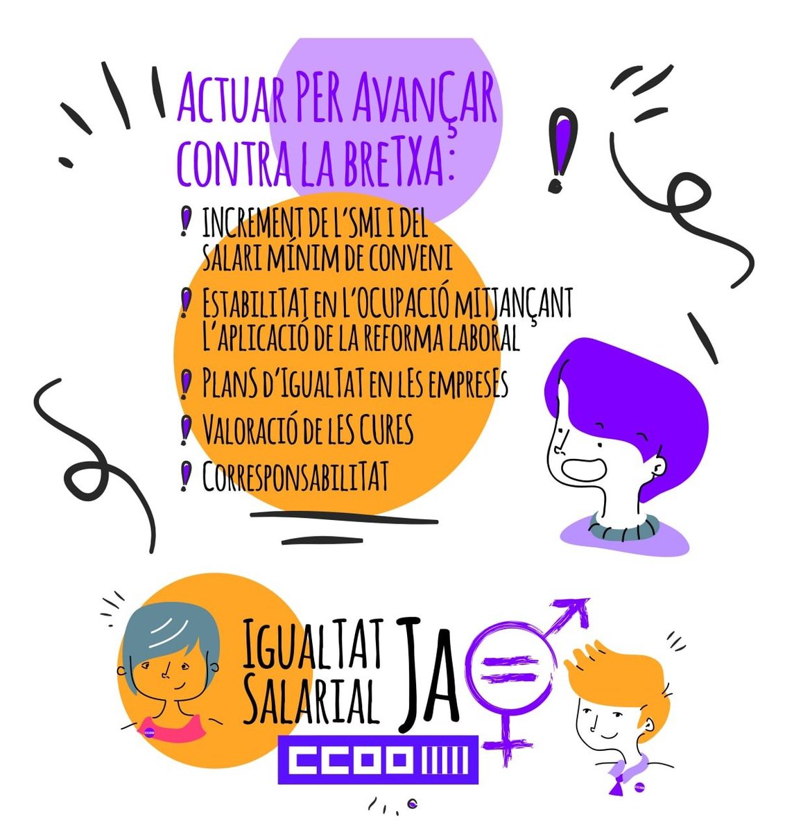 MujerFscpvCCOO's tweet photo. Contra la brecha salarial: Potenciar la negociación de planes de igualdad en las empresas,con especial atención a los registros retributivos, que dan información fidedigna de las retribuciones que perciben mujeres y hombres en las empresas.
#BrechaSalarial  #IgualdadSalarialYA https://t.co/leQgUU6OB0