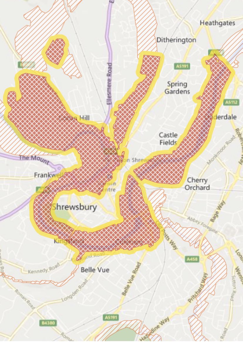 UpnComersMensFC's tweet photo. Have to feel for local businesses and residents at this horrible time. #moresupport #needed #shrewsbury #love https://t.co/x7ptRxX805