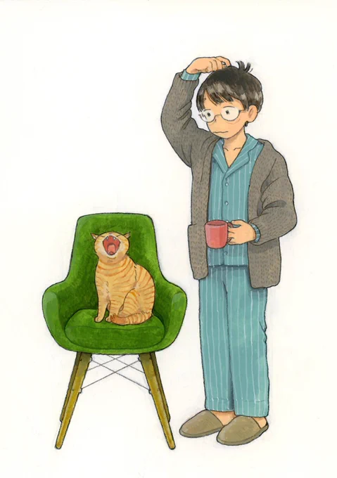 #猫の日 #ねこの日 #眼鏡男子 まだあった 