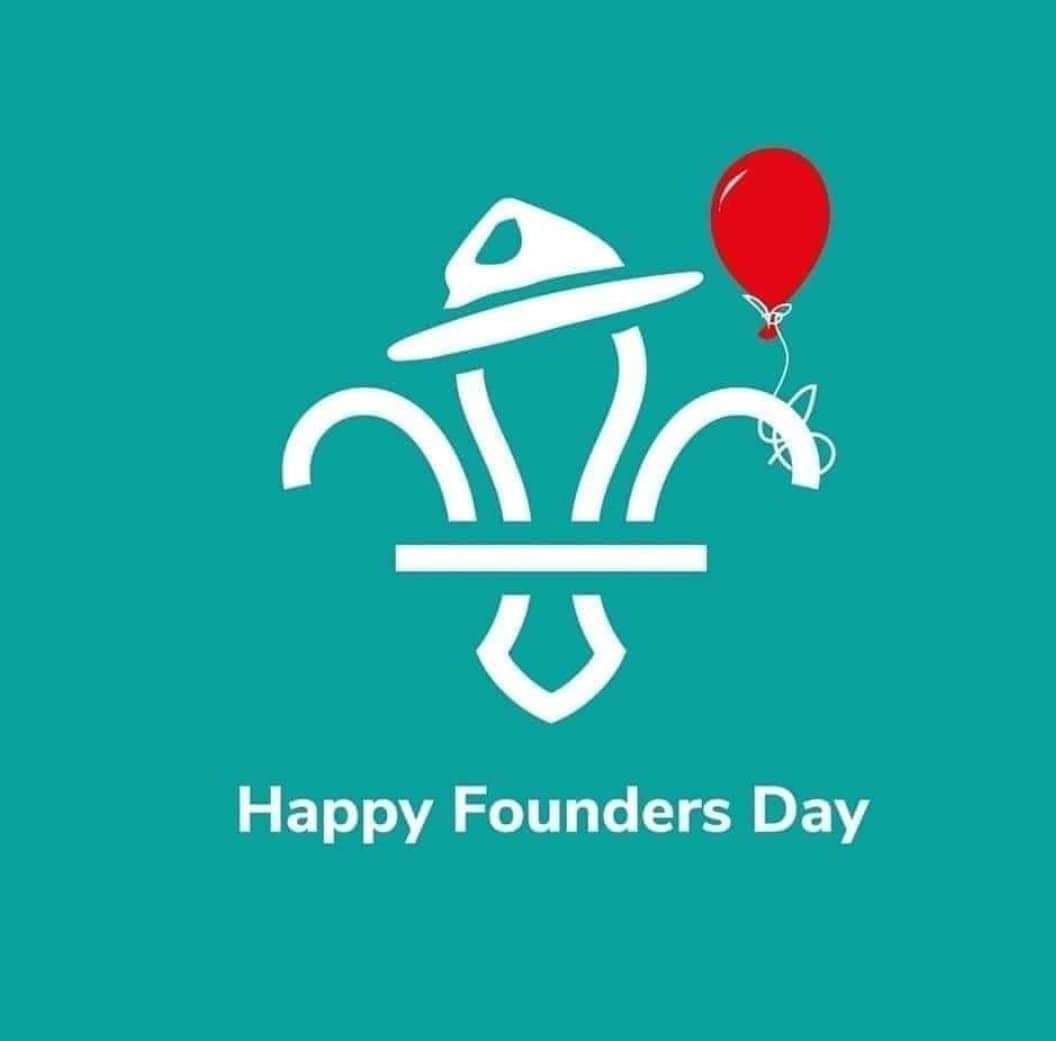 Today celebrates the birthday of our Founder, Robert Baden-Powell.

Happy Founders Day and Thinking Day! 🎉 Every year on February 22, we take some time to commemorate the history of Scouts and thank those who make it possible.
