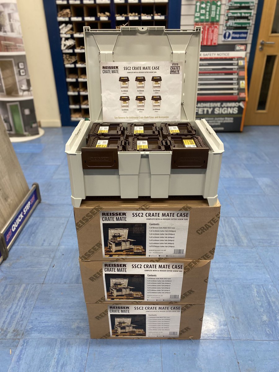 🚨🚨NOW IN STOCK!🚨🚨

<a href="/ReisserLtd/">@Reisser</a> Crate Mate (Includes 6 Tubs of Cutter Screws!)

#Building #Roofing #Merchant #Supplies #Screws #Fixings #CrateMate #Reisser #Liverpool #Wirral