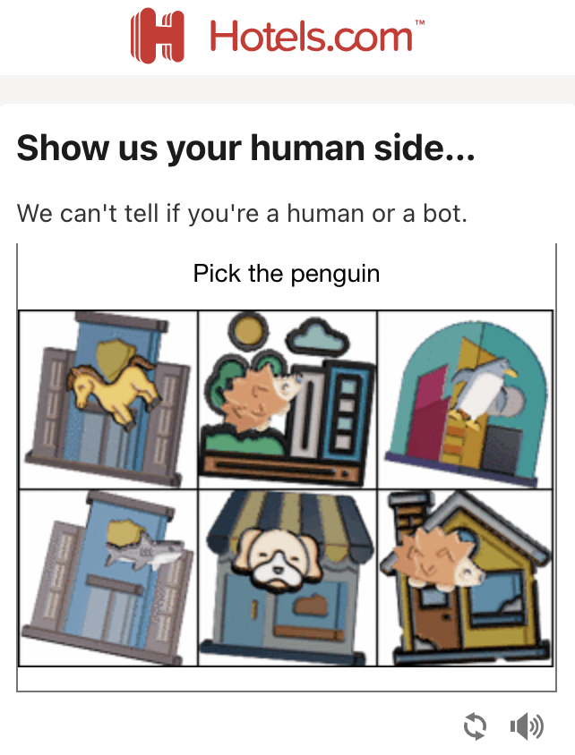 woodtom's tweet photo. @hotelsdotcomuk's pivot to being a seabird identification site is an unexpected one but I wish you the best of luck - I think I've chosen about 300 penguins for you over the past few days - you're welcome https://t.co/tdDJ2Dttn9
