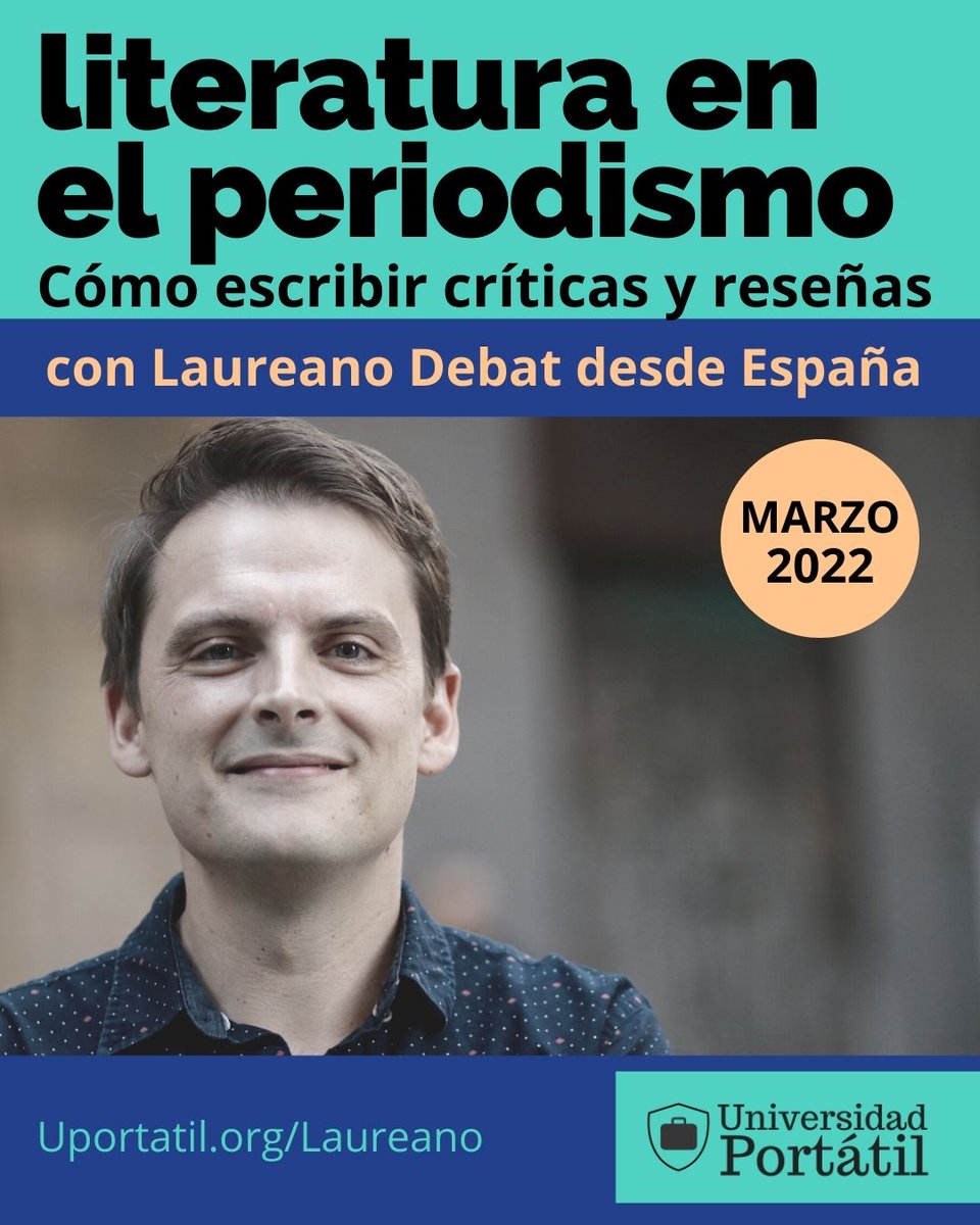 laureanodebat's tweet photo. Todavía hay plazas (empezamos el 1 de marzo). 
https://t.co/uGGy7VAf9S
@uniportatil https://t.co/toiLE015he