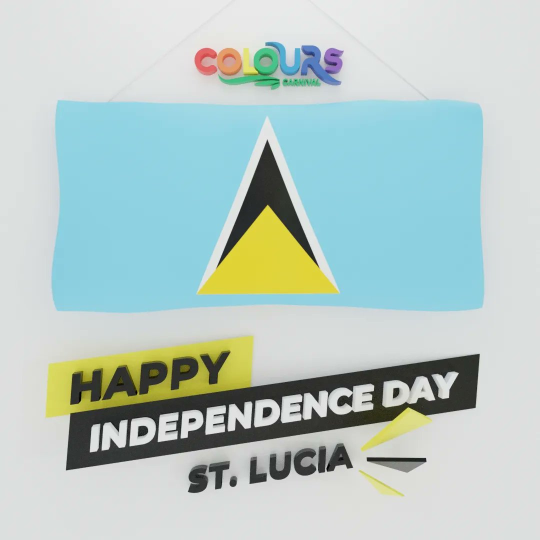 Happy Independence Day, St Lucia! #HappyIndependenceDay #StLuciaIndependenceDay #IndependenceDay2022 #IndependenceDayCelebration #WeAreColoursCarnival #ThisIsHowWeCarnival #ColoursCarnival