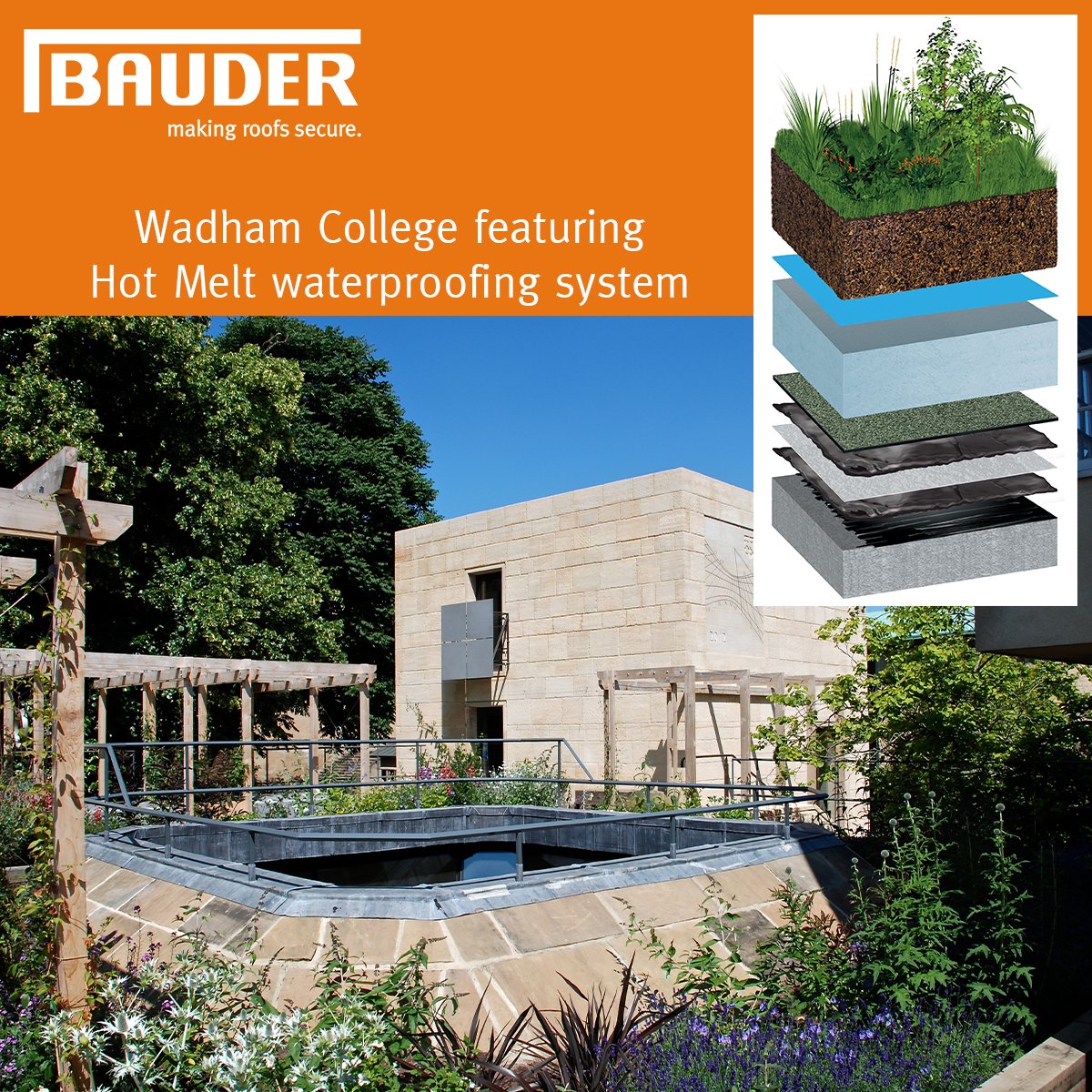 BauderLtd's tweet photo. Creating recreational spaces for people to enjoy requires a bespoke approach so that the solution meets the vision and supports the level of access needed. Read Wadham College case study ππΎ https://t.co/Fy3Az6VCO5
#flatroof #waterproofing #roofterrace #flatroofdesign https://t.co/GtHbbBYpDV