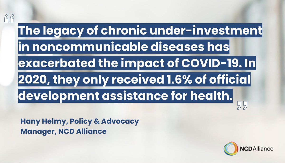 ncdalliance's tweet photo. What do you think are the biggest challenges facing global health today? Here are some of our reflections on mobilising investment for noncommunicable diseases! ➡️ https://t.co/7jUfz3XJwa #ActOnNCDs #EB48 https://t.co/kcvPHoACwj