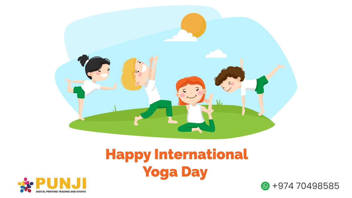 PunjiPrinters's tweet photo. Yoga is all about creating a balance in your life. It is about balancing your senses, balancing your body, soul, and mind in order to live healthily and live in peace. Wishing you a peaceful and healthy life on International Yoga Day.
#punjiprinters #InternationalYogaDay #Yoga https://t.co/PMs7LlY5iT