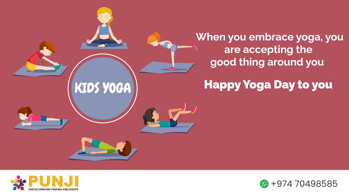 PunjiPrinters's tweet photo. Yoga is all about creating a balance in your life. It is about balancing your senses, balancing your body, soul, and mind in order to live healthily and live in peace. Wishing you a peaceful and healthy life on International Yoga Day.
#punjiprinters #InternationalYogaDay #Yoga https://t.co/PMs7LlY5iT
