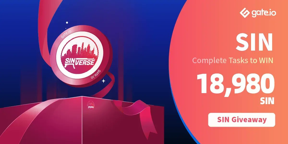 🎁 #Gateio $SIN Trading Competition #Giveaway 🎁
40 lucky participants will each win 474 #SIN (about $50) 

✔️Tasks:
💎Follow @gate_io &amp; <a href="/TheSinVerse/">Sinverse</a>
💎Retweet &amp; @ A Friend

👉Participate: gate.io/article/25367?…