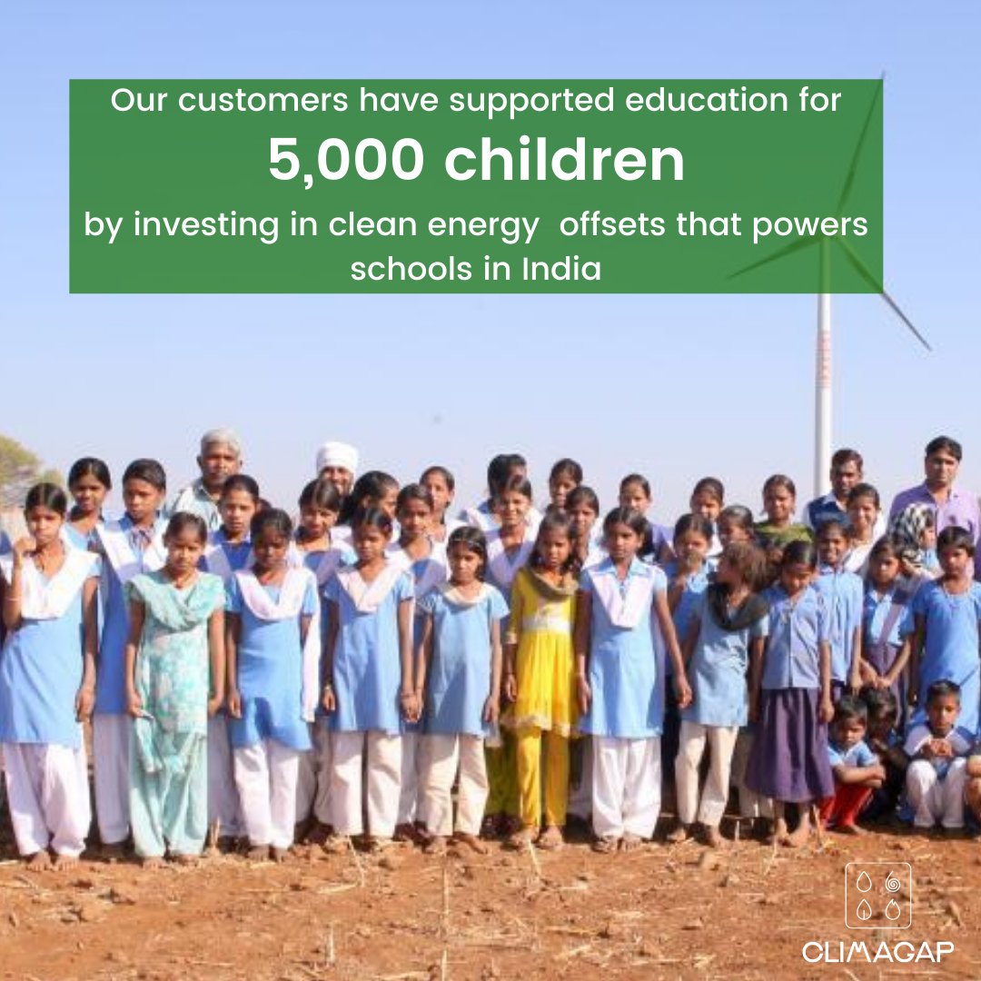climagap's tweet photo. Many carbon offset projects have social benefits like supporting infrastructure, jobs and education. 
 #climagap #startyourjourney #SMEs #carbonneutral #sustainability #corporatesustainability https://t.co/Wa8AUnE3LB