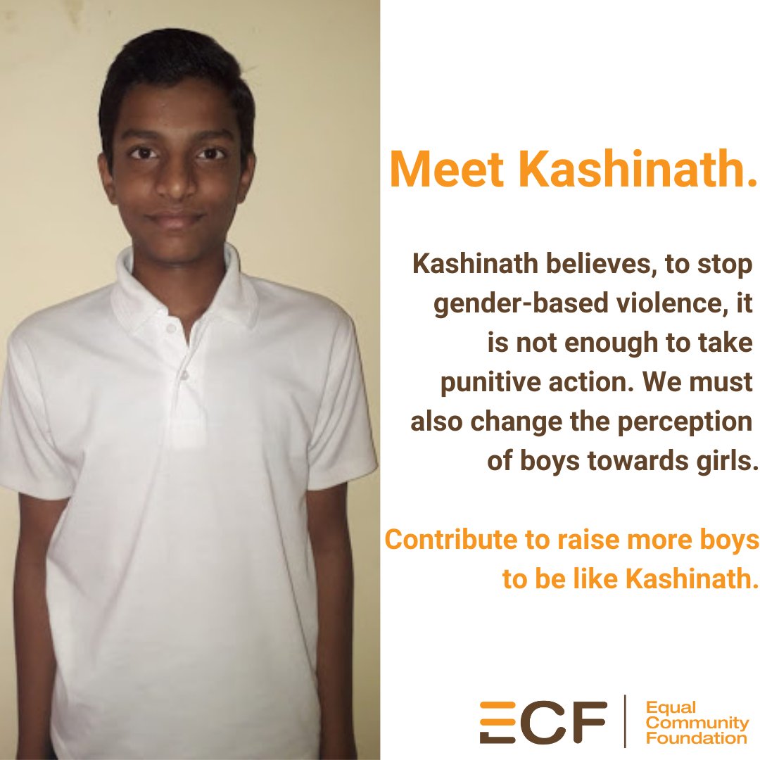 ecfindia's tweet photo. Kashinath is a role model within his community and is a part of a larger movement towards gender equality. Contribute to our programme to support boys like Kashinath to be more gender equitable using the link below:
https://t.co/ji9Kc1QKc7 

#Donate #GenderEquality https://t.co/ihzGtMjMvd