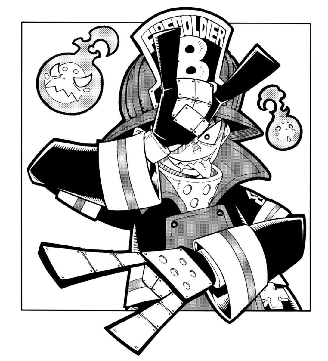 i coloured this forever ago and never posted it,
so in celebration of the end of fire force 
#ThankYouOhkubo