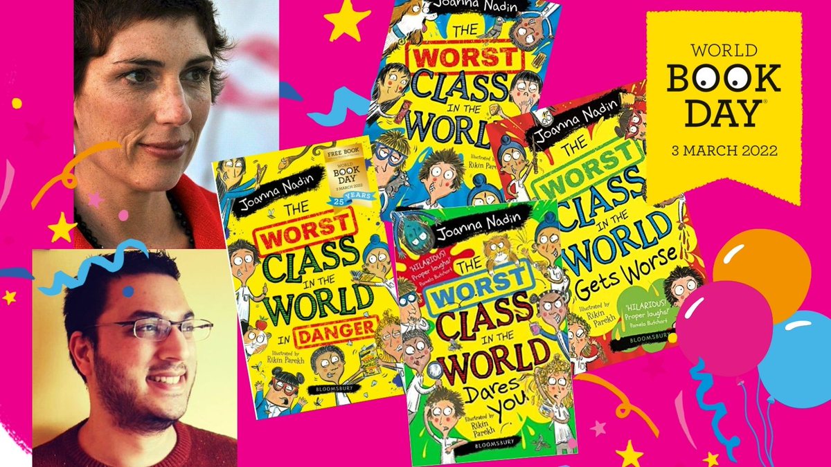 #GIVEAWAY for #SCHOOLS💥 Celebrate Mr Dilly's #WorldBookDay Bonanza Show with @joannanadin &amp; <a href="/r1k1n/">سلفر</a> &amp; more, WIN a set of their SIGNED Worst Class books!🥳 To enter RT &amp; Follow. Ends 3/3. Register for FREE #school event tinyurl.com/23hh3yuh <a href="/KidsBloomsbury/">Bloomsbury Kids & YA UK</a> #edutwitter #kidslit
