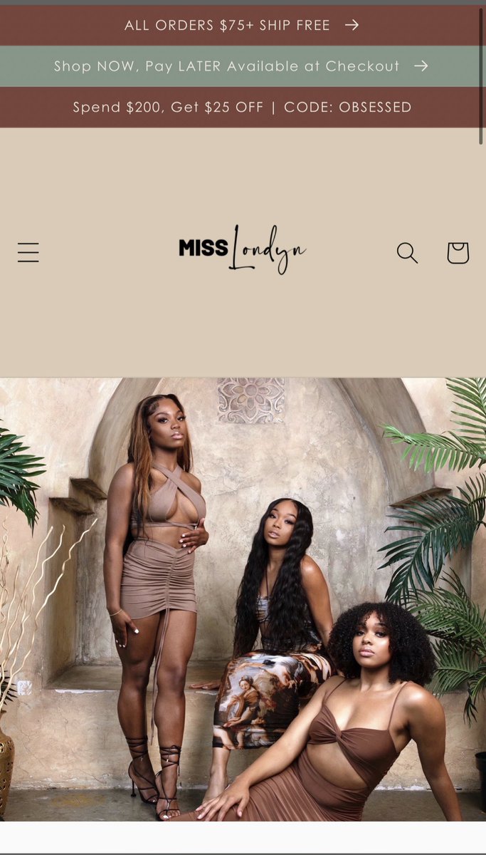 LooveAleisha's tweet photo. My clothing boutique is so cute🥺 proud of myself 
https://t.co/iRVlfDLBhm 🌴🤎 https://t.co/10sZAvPNhm