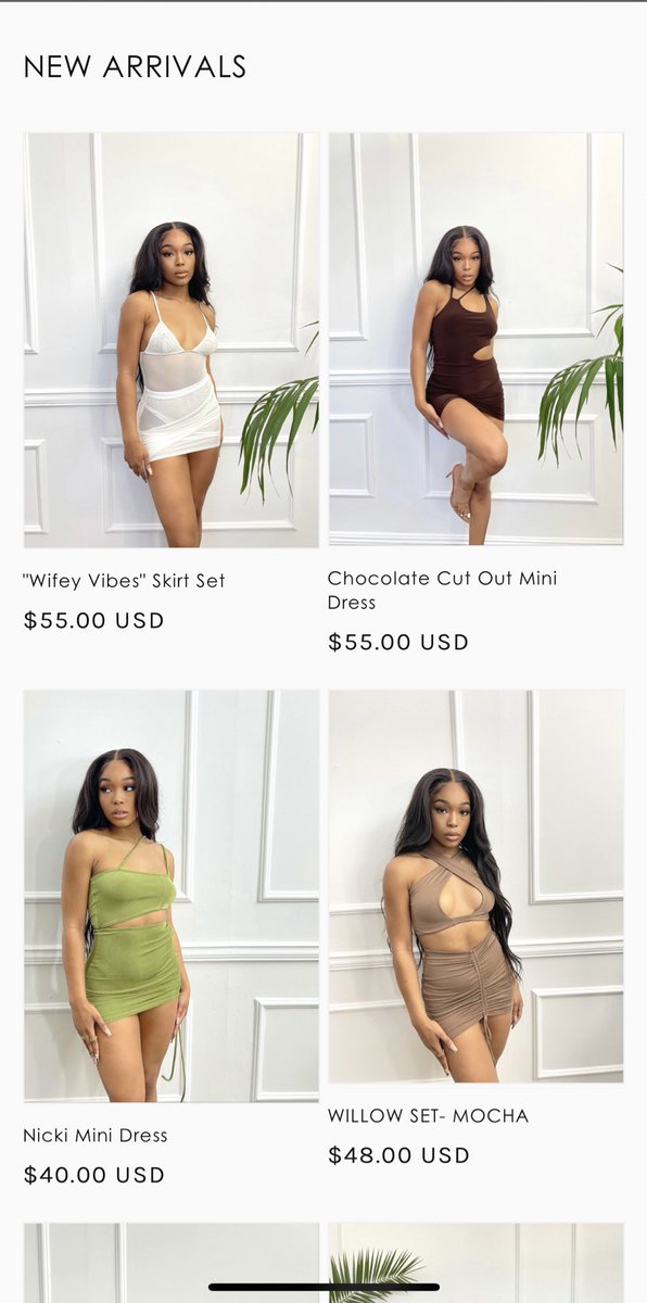 LooveAleisha's tweet photo. My clothing boutique is so cute🥺 proud of myself 
https://t.co/iRVlfDLBhm 🌴🤎 https://t.co/10sZAvPNhm