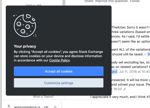 ShomeeLife's tweet photo. @StackOverflow @Dailymotion @guillaumclement Every time I visit your site I have to accept cookies. Why is that? https://t.co/7HPNqXfaHh