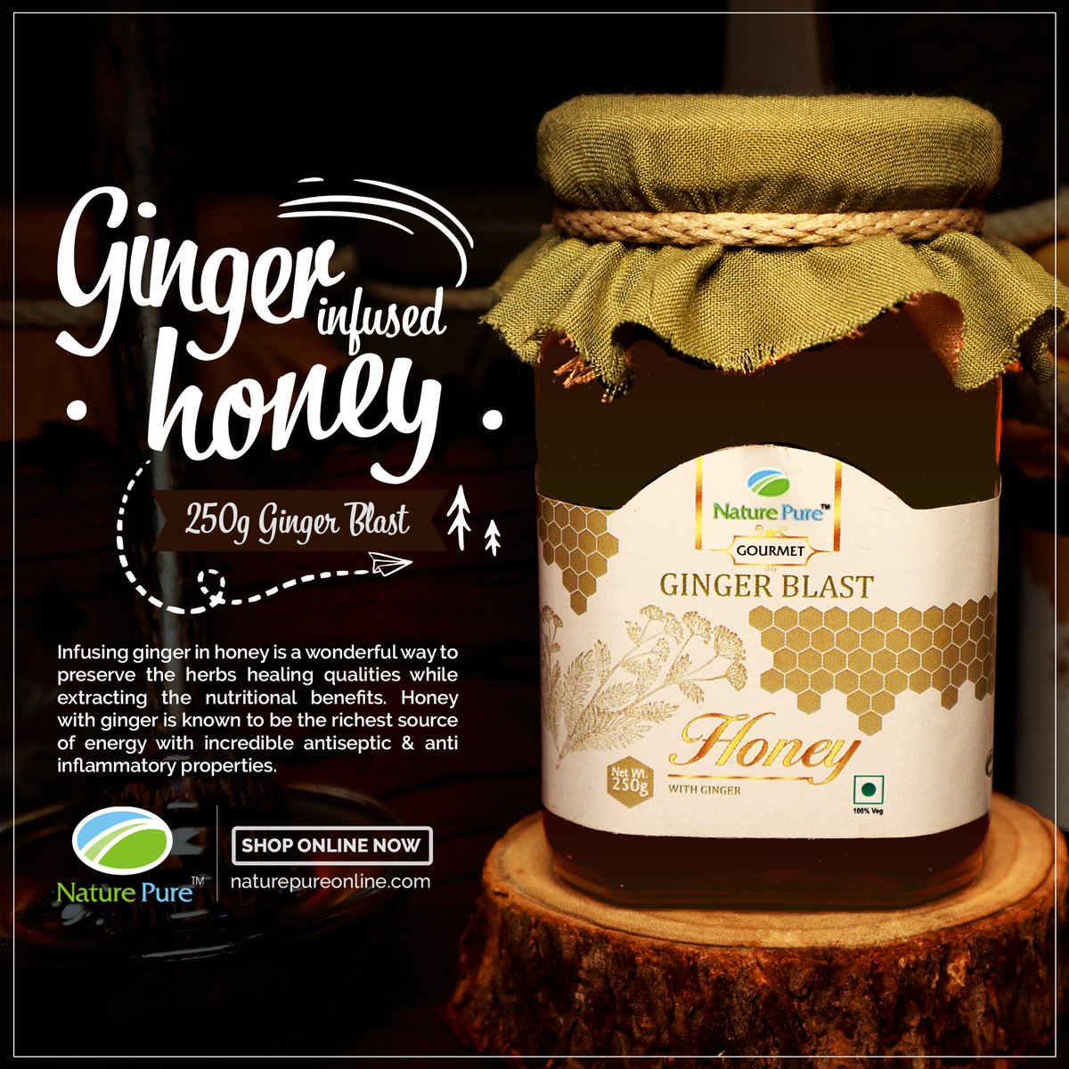 NaturePure's tweet image. NEVER TRIED BEFORE HONEY!
BUY NATURE PURE 250G GINGER BLAST-HONEY WITH GINGER ONLINE NOW!
naturepureonline.com

#gingerhoney #ginger #besthoney #premimumquality #purehoney #sweet #healthy #healingproperties #madumurni #apiary #honig #skincare #naturepure #indianjujubehoney