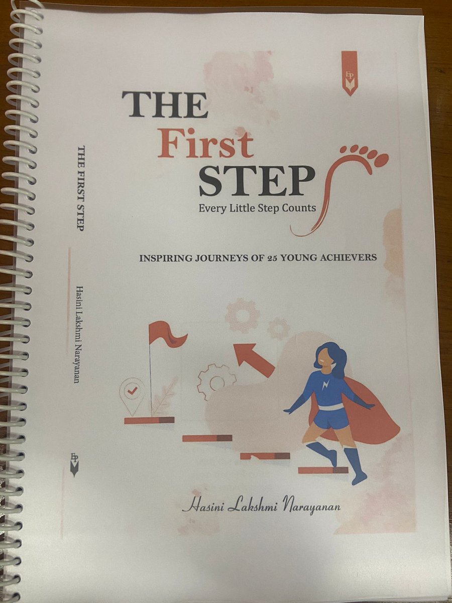 VPIndia's tweet photo. Hasini Lakshmi Narayanan, a 13 year old Chennai student presented a copy of her upcoming book 'The First Step' to the Vice President today. 

The book chronicles inspiring journeys of 25 young achievers in various fields. Shri Naidu congratulated the young writer for her efforts. https://t.co/XYEIZRkzf5