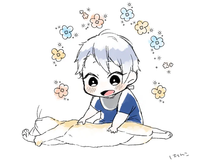 にゃんにゃんの日何か描きたいけどとりあえず賑やかしでベビにゃちょと無代本歌くん再掲 