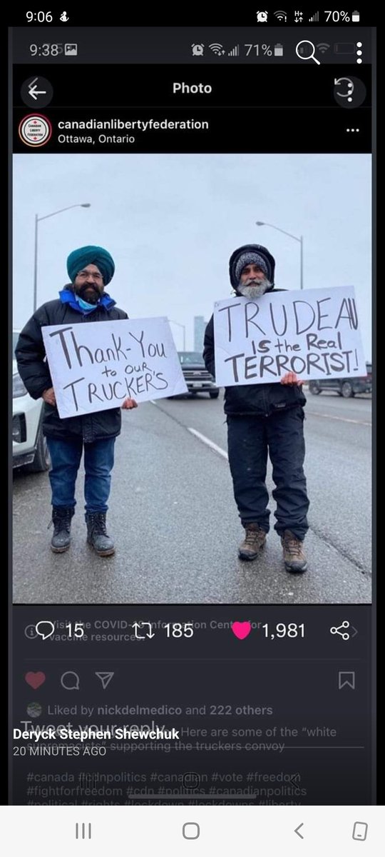 I guess the fella on the interview missed these guy at the protest....