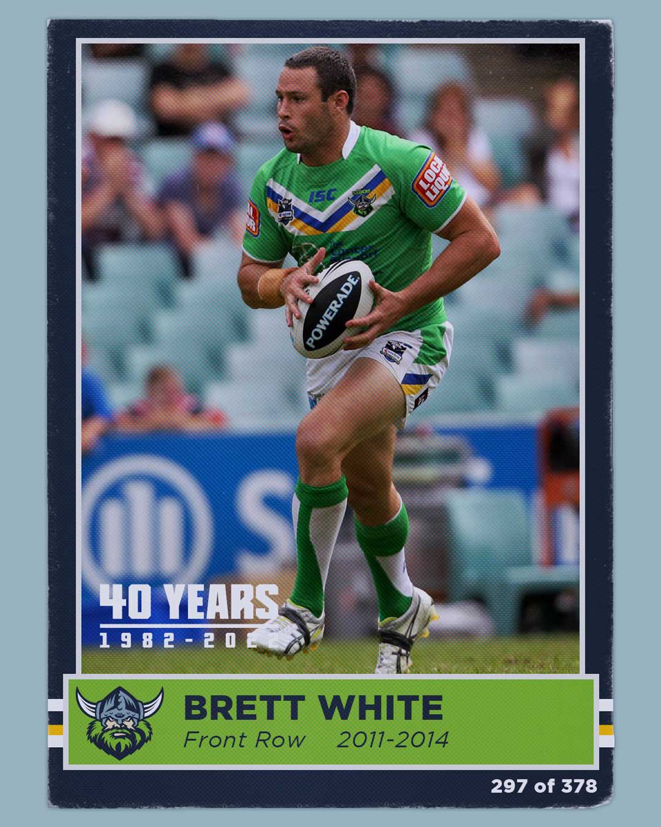 It's #FootyCard40 time! 

Phil Carey, Tyran Smith and <a href="/Brettwhite82/">Brett White</a> feature in this week's 40th anniversary footy cards!

#WeAreRaiders
