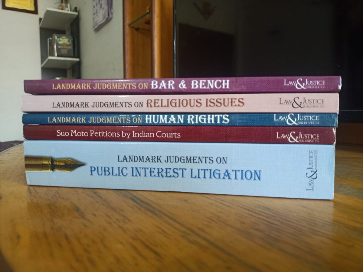 probonoindia's tweet photo. Dr. Kalpeshkumar L Gupta, Founder donated books prepared by Team ProBono India and published by Law & Justice Publishing Co.
#casecompilation #probonoindia https://t.co/WlsC3ZJ3jP