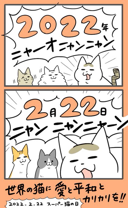 スーパー猫の日だって!滾る!
#猫の日 